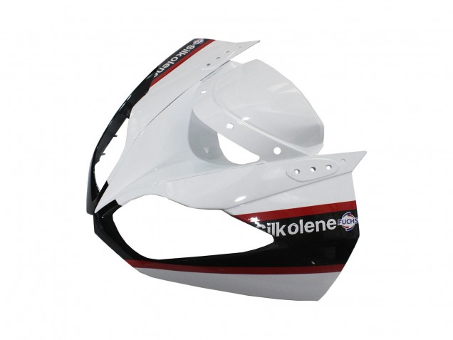 Billige Kawasaki ZX6R Motorrad Verkleidung 2009-2012 - Weiss Rot Schwarz Grun