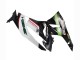 Billige Kawasaki ZX6R Motorrad Verkleidung 2009-2012 - Weiss Rot Schwarz Grun