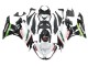 Billige Kawasaki ZX6R Motorrad Verkleidung 2009-2012 - Weiss Rot Schwarz Grun