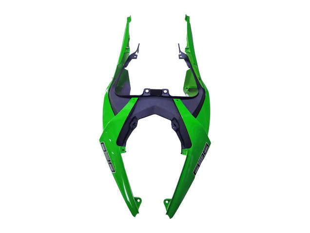 Billige Kawasaki ZX6R Motorrad Verkleidung 2019-2022 - Grun Matt Schwarz