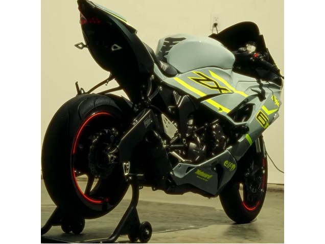 Billige Kawasaki ZX6R Motorrad Verkleidung 2019-2022 - Nardo Grau Gelb