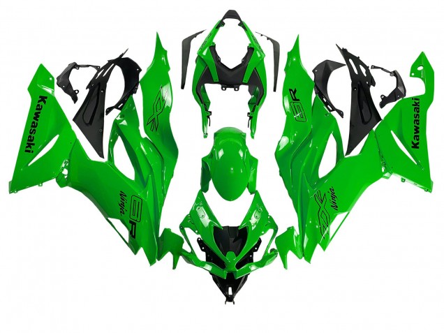 Billige Kawasaki ZX6R Motorrad Verkleidung 2019-2022 - Grun