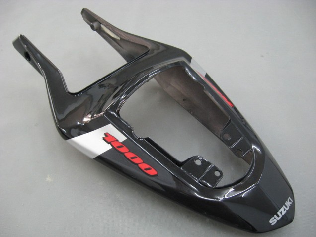 Billige Suzuki GSXR 1000 Motorrad Verkleidung 2003-2004 - Glanzendes Schwarz Weiss Grau Rot