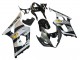 Billige Suzuki GSXR 1000 Motorrad Verkleidung 2003-2004 - Glanzendes Schwarz Silber Grau Gelb