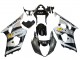 Billige Suzuki GSXR 1000 Motorrad Verkleidung 2003-2004 - Glanzendes Schwarz Silber Grau Gelb