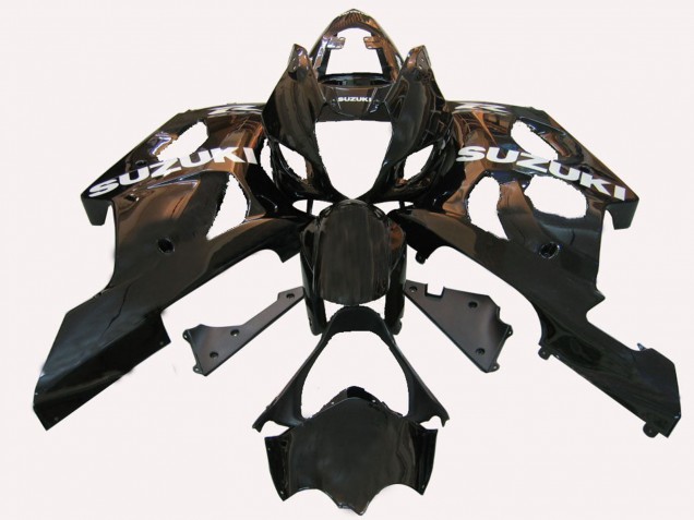 Billige Suzuki GSXR 1000 Motorrad Verkleidung 2003-2004 - Matt Glanzendes Schwarz
