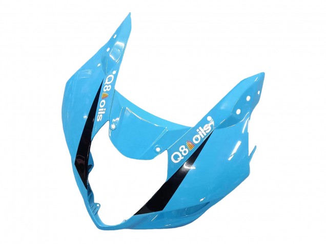 Billige Suzuki GSXR 1000 Motorrad Verkleidung 2003-2004 - Hellblau Gelb Schwarz Rizla Motul