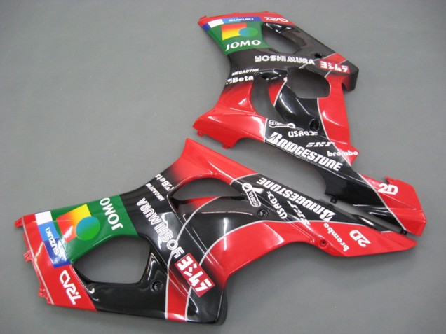 Billige Suzuki GSXR 1000 Motorrad Verkleidung 2003-2004 - Rot Gelb Blau Grun Schwarz JOMO