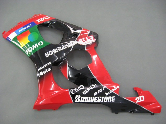 Billige Suzuki GSXR 1000 Motorrad Verkleidung 2003-2004 - Rot Gelb Blau Grun Schwarz JOMO