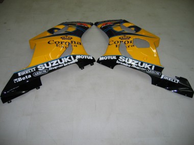 Billige Suzuki GSXR 1000 Motorrad Verkleidung 2003-2004 - Gelb Weiss Blau Schwarz Corona