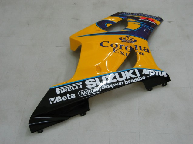 Billige Suzuki GSXR 1000 Motorrad Verkleidung 2003-2004 - Gelb Weiss Blau Schwarz Corona