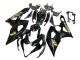 Billige Suzuki GSXR 1000 Motorrad Verkleidung 2005-2006 - Glanzendes Schwarz Gold Aufkleber