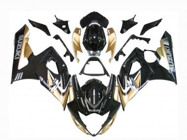 Billige Suzuki GSXR 1000 Motorrad Verkleidung 2005-2006 - Schwarzes Gold