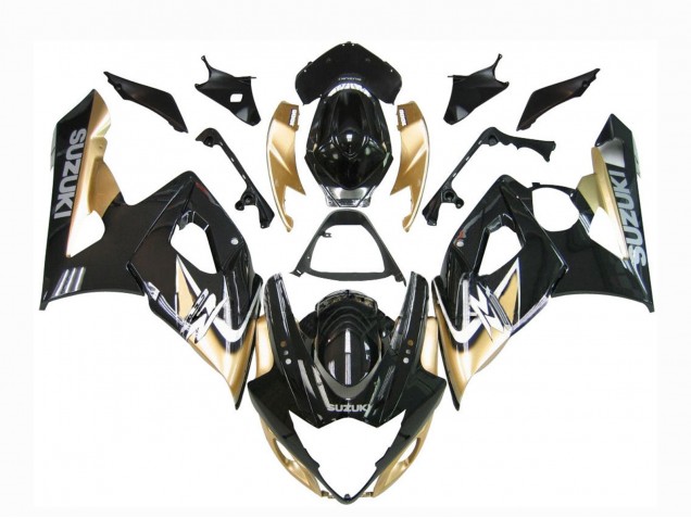 Billige Suzuki GSXR 1000 Motorrad Verkleidung 2005-2006 - Schwarzes Gold