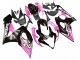 Billige Suzuki GSXR 1000 Motorrad Verkleidung 2005-2006 - Glanzendes Schwarz Rosa