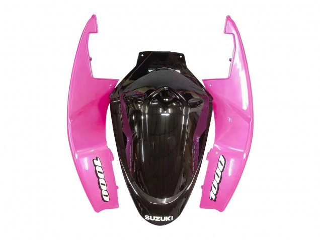 Billige Suzuki GSXR 1000 Motorrad Verkleidung 2005-2006 - Glanzendes Schwarz Rosa