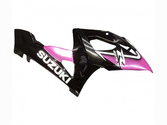 Billige Suzuki GSXR 1000 Motorrad Verkleidung 2005-2006 - Glanzendes Schwarz Rosa