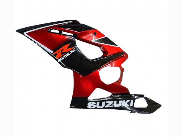 Billige Suzuki GSXR 1000 Motorrad Verkleidung 2005-2006 - Rot Glanzendes Schwarz