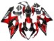 Billige Suzuki GSXR 1000 Motorrad Verkleidung 2005-2006 - Rot Glanzendes Schwarz
