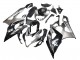 Billige Suzuki GSXR 1000 Motorrad Verkleidung 2005-2006 - Glanzendes Schwarz Grau