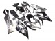 Billige Suzuki GSXR 1000 Motorrad Verkleidung 2005-2006 - Glanzendes Schwarz Grau