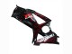 Billige Suzuki GSXR 1000 Motorrad Verkleidung 2007-2008 - Schwarz Rot Flamme