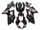 Billige Suzuki GSXR 1000 Motorrad Verkleidung 2007-2008 - Schwarz Rot Flamme