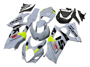 Billige Suzuki GSXR 1000 Motorrad Verkleidung 2007-2008 - Hellgrau Grun Schwarz