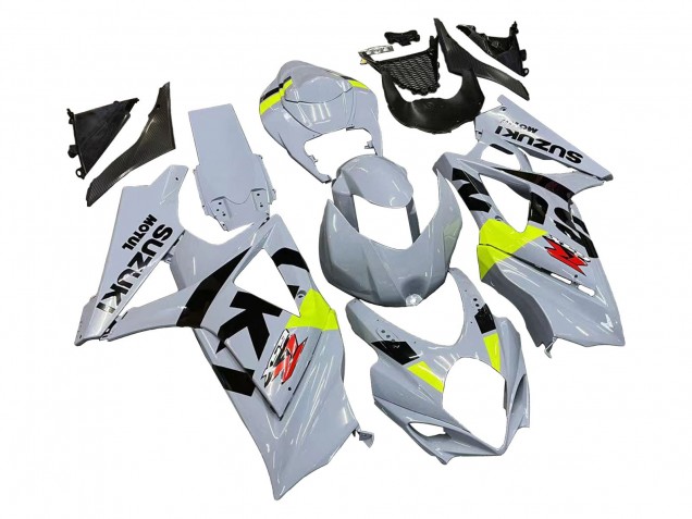 Billige Suzuki GSXR 1000 Motorrad Verkleidung 2007-2008 - Hellgrau Grun Schwarz