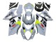 Billige Suzuki GSXR 1000 Motorrad Verkleidung 2007-2008 - Hellgrau Grun Schwarz