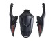 Billige Suzuki GSXR 1000 Motorrad Verkleidung 2007-2008 - Matt Schwarz Rot Aufkleber