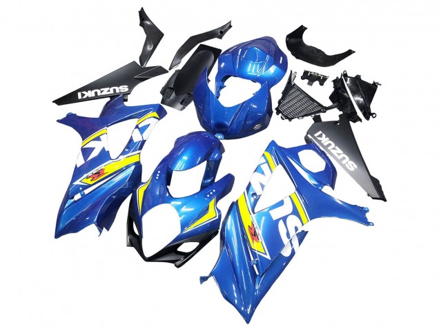 Billige Suzuki GSXR 1000 Motorrad Verkleidung 2007-2008 - Blau Gelb Schwarz
