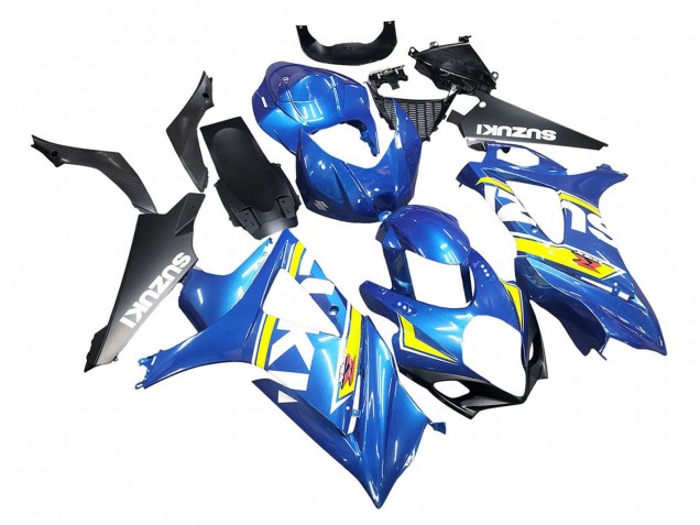 Billige Suzuki GSXR 1000 Motorrad Verkleidung 2007-2008 - Blau Gelb Schwarz