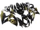 Billige Suzuki GSXR 1000 Motorrad Verkleidung 2009-2016 - Glanzendes Schwarz Gold