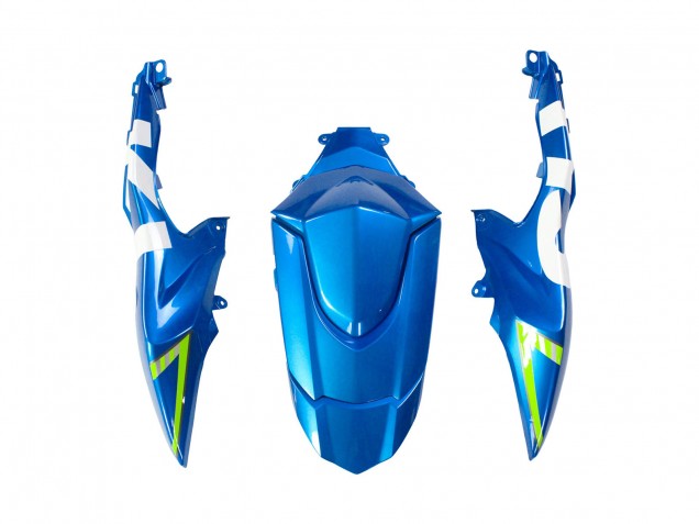 Billige Suzuki GSXR 1000 Motorrad Verkleidung 2009-2016 - Hellblau Grun Motul 29 Ecstar