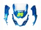 Billige Suzuki GSXR 1000 Motorrad Verkleidung 2009-2016 - Hellblau Grun Motul 29 Ecstar