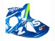 Billige Suzuki GSXR 1000 Motorrad Verkleidung 2009-2016 - Hellblau Grun Motul 29 Ecstar