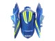Billige Suzuki GSXR 1000 Motorrad Verkleidung 2009-2016 - Hellblau Grun Rot Motul