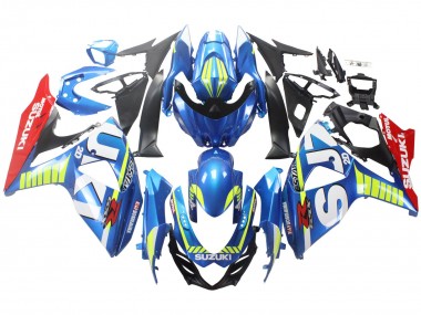 Billige Suzuki GSXR 1000 Motorrad Verkleidung 2009-2016 - Hellblau Grun Rot Motul