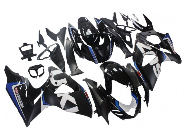 Billige Suzuki GSXR 1000 Motorrad Verkleidung 2009-2016 - Matt Schwarz Weiss Blau