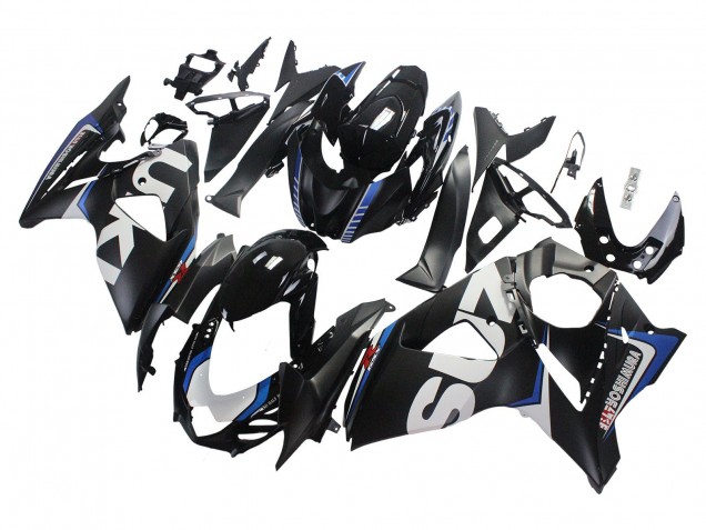 Billige Suzuki GSXR 1000 Motorrad Verkleidung 2009-2016 - Matt Schwarz Weiss Blau