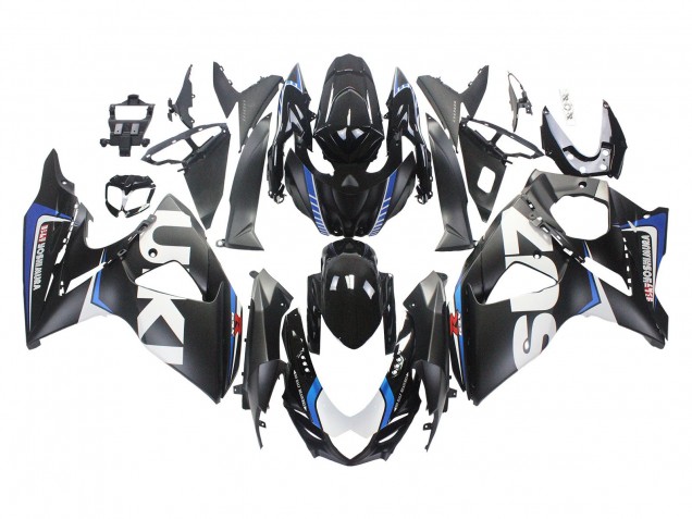 Billige Suzuki GSXR 1000 Motorrad Verkleidung 2009-2016 - Matt Schwarz Weiss Blau