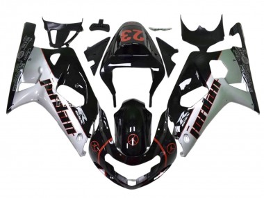 Billige Suzuki GSXR 1000 Motorrad Verkleidung 2009-2016 - Glanzendes Schwarz Weiss Rot Jordan 23