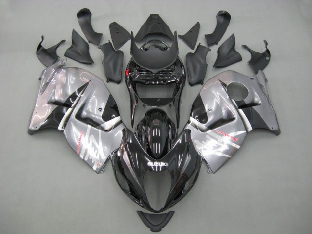 Billige Suzuki GSXR 1300 Hayabusa Motorrad Verkleidung 1996-2007 - Grau Schwarz Hayabusa