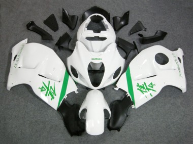 Billige Suzuki GSXR 1300 Hayabusa Motorrad Verkleidung 1996-2007 - Weiss Grun