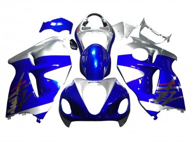 Billige Suzuki GSXR 1300 Hayabusa Motorrad Verkleidung 1996-2007 - Blau Silber Hayabusa
