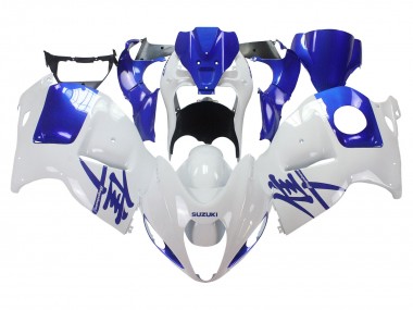 Billige Suzuki GSXR 1300 Hayabusa Motorrad Verkleidung 1996-2007 - Weiss Blau Hayabusa