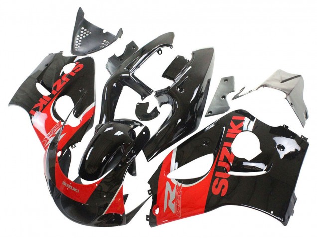 Billige Suzuki GSXR 600 / GSXR 750 Motorrad Verkleidung 1996-2000 - Schwarz Rot