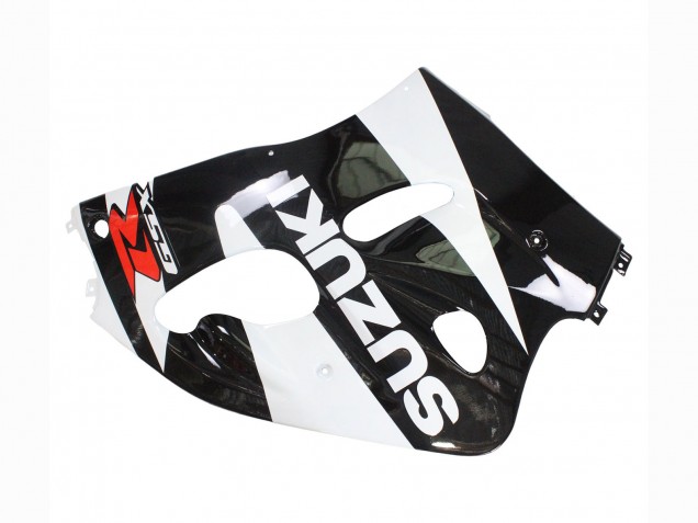 Billige Suzuki GSXR 600 / GSXR 750 Motorrad Verkleidung 1996-2000 - Schwarz Weiss