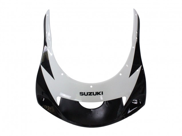Billige Suzuki GSXR 600 / GSXR 750 Motorrad Verkleidung 1996-2000 - Schwarz Weiss